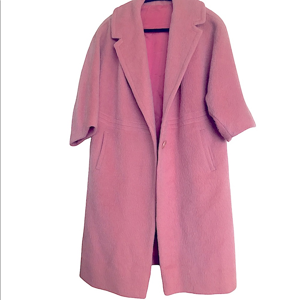 Vintage Pink Wool Coat